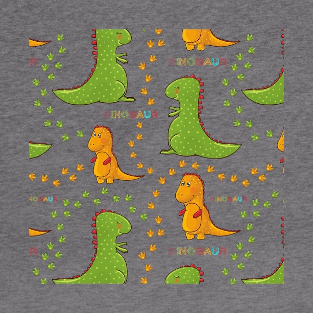 Assorted Illustrated Dinosaurs by bluerockproducts